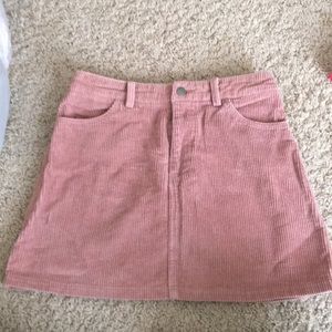 Pink mini skirt